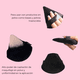 thumbnail image 2 of Borla Triangular para Maquillaje Pack de 3 Fucsia Magic Makeup, 2 of 2