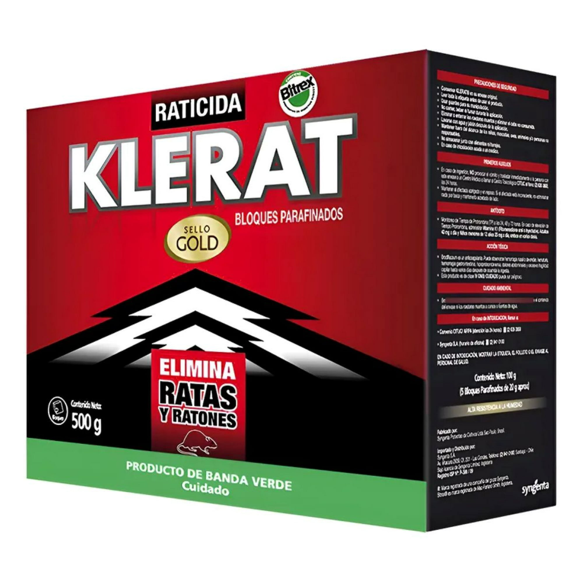 Raticida Veneno para ratones Bloque 25 Ud. X 20g