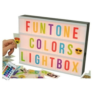 Genérico - Pizarra Luminosa Led Usb Living Habitacion Colores 30X22X5Cm
