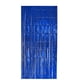 thumbnail image 4 of Xiao Hua Juego de 2 Piezas de Cortina con Borlas de Papel Aluminio, Cortina para Puerta, Alambre Metálico para Fotografía, Tela de Fondo, Decoración de Fiesta y Boda, 3.3 Pies x 8.2 Pies, Azul, 4 of 4