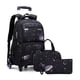 thumbnail image 1 of with Lunch Box Trolley School Bags Rolling Backpack for Boys Wheeled Bag Carry On Kids' Luggage Primary Junior High School Bag, 1 of 3