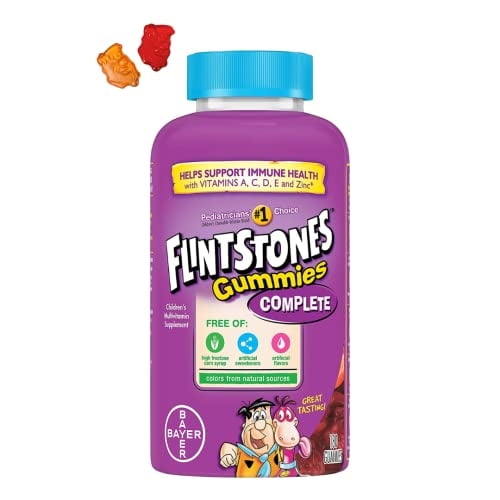 Flintstones Vitamins - Vitaminas Flintstones Gummies Kids Multivitamínico, 180 Unidades