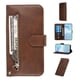 thumbnail image 1 of Funda con Cremallera para Samsung Galaxy S20 Plus, Carcasa Cartera de Cuero PU con Soporte y Tarjetero, 1 of 5