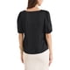 thumbnail image 3 of INSPIRE CHIC Blusa de Satén de Manga Corta con Escote Corazón para Mujer, Talla S, Negro, 3 of 6