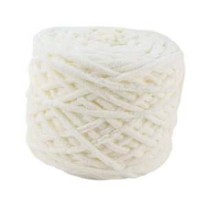 Magideal - Hilo Grueso Y Suave, Hecho A Mano, Suave, Lavable, Ligero Y Voluminoso Para Decoración Del Hogar, Ideal Para Camas De Mascotas, Manualidades, Suéteres Blanco