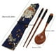 thumbnail image 3 of Elevate Your Kitchen with This Vintage Japanese Tableware Set - Portable Wooden Chopsticks & Spoon with Bag!, 3 of 3