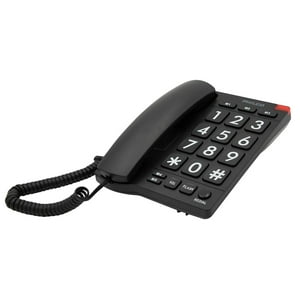 Philco - Telefono Sobre Mesa Botones Grandes Negro 23Prt170Bk
