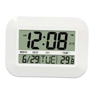 Bothyi - Reloj De Pared Electrónico Despertador Para La Mesita De Noche De La Escuela Del Dormitorio