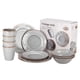 thumbnail image 1 of Set 16 Pcs Juego De Vajilla Completo Melamina Ecologico Gris Chef Choice, 1 of 5