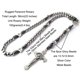 thumbnail image 2 of Rosario HanlinCC con cuentas de acero inoxidable y cordón paracord, 2 of 9