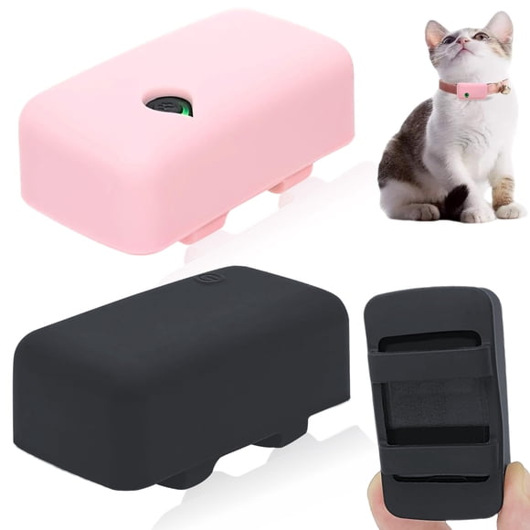 Funda para rastreador GPS Counlisha – Pack de 2 (negro/rosa)