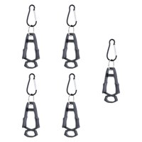 Magideal - 5 Clips Para Guantes De Exterior, Gancho Multiusos, Soporte Para Clips Para Guantes, Clip Para Guantes Antipérdida, Clip Anticaída Para Exteriores Par Negro