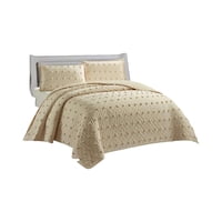 Tengfei - Cubrecama Quilt Tufting De Lujo Suave Plaza Y Media