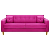 Bodevir - Sofa New Retro 3Cg Felpa 01 Fucsia
