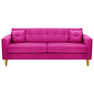 Bodevir - Sofa New Retro 3Cg Felpa 01 Fucsia