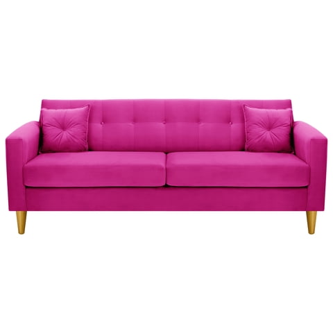 Bodevir - Sofa New Retro 3Cg Felpa 01 Fucsia