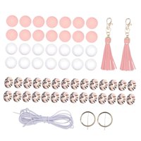 Magideal - 28 Cuentas De Silicona Para De Fabricación De Llaveros, Cuentas Redondas De 15 Mm, Cuentas Sueltas, Suministros Para Fabricación De Joyas, Cuentas