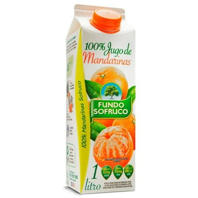 Jugo Natural Mandarina 1 L Fundo Sofruco
