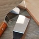 thumbnail image 2 of 1pc Wooden Handle Stainless Steel Small Frying Shovel Leaking Shovel Steak Grill Shovel Cooking Pizza Shovel Fried Fish Barbecue Shovel Baking Utensils, 2 of 2