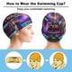 thumbnail image 3 of Iwájú Gorro de Natación de Licra, Gorro de Baño de Tela Cómoda, Gorro Elástico Antideslizante para Hombres, Mujeres y Niños, 3 of 6
