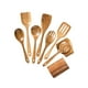 thumbnail image 2 of Juego De Utensilios De Cocina De Madera Maciza, Cuchara, Tenedor Para Mezclar, Revolver Y Servir, 9 Piezas, 2 of 3