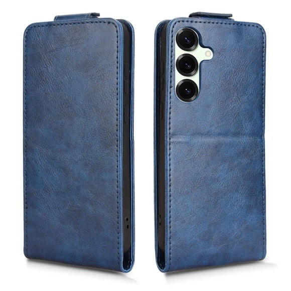 Funda tipo folio para Samsung galaxy S25 FE con soporte magnético y protección para la cámara Azul