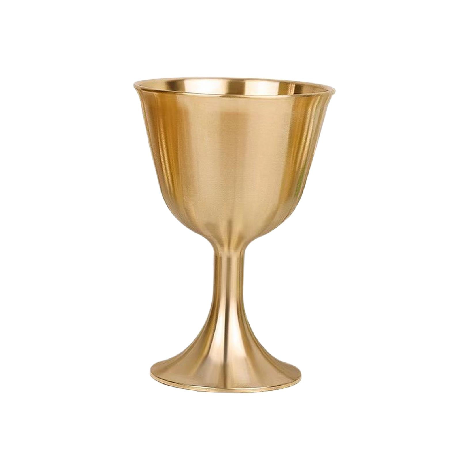 Fiocias - Copa De Vino De Latón, Vasos Para Beber, Copa De Licor Para Fiesta, Adoración En Casa, Buda M