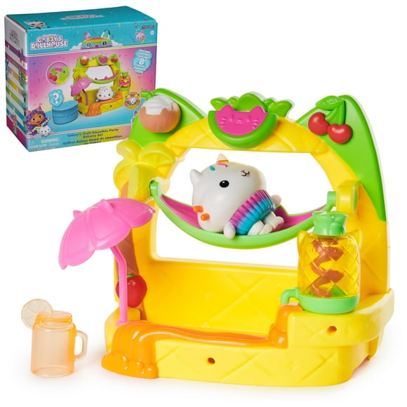 Juego de casa de muñecas de Gabby Balcón de batidos de frutas de Cakey 8-P
