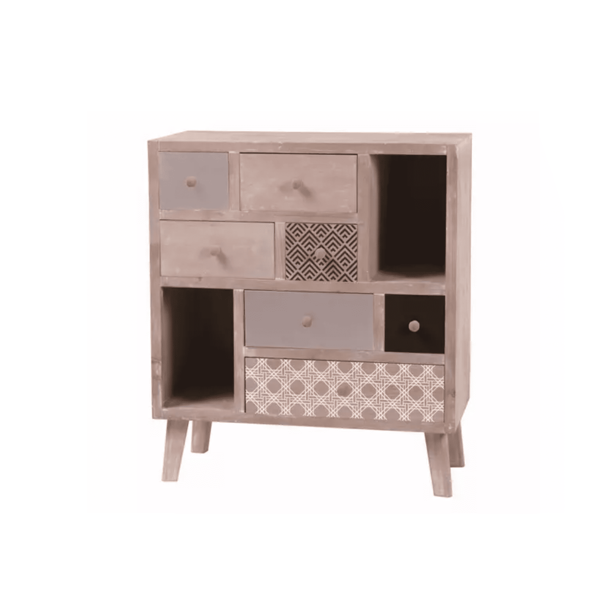 M+ Design - Cómoda 7 Cajones 73x35x83 Cm