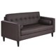 thumbnail image 2 of Sofa Retro 3 Cuerpos Pu 00 Chocolate, 2 of 5