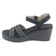thumbnail image 2 of Sandalia Chalada Mujer Pady-2 Negro Plataforma, 2 of 6
