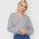 thumbnail image 3 of Sweater Mujer Cuello V Gris Corona, 3 of 5