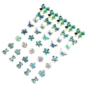 Ioensy - 160X 3D Nail Art Charms Mini Mariposa Para Uñas Acrílicas Diy Decoración Manicura