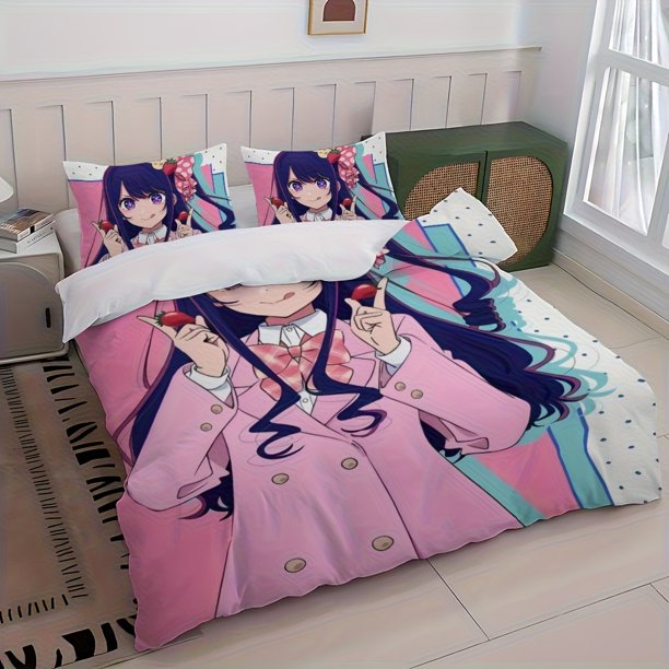 Anime O-OSHI NO KO Cute H-Hoshino Ai Idol Hot Printed Pattern Suitable Suitable for Home Bedrooms Guest Rooms
