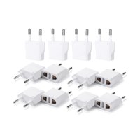 Bates Choice - Adaptador De Enchufe De Viaje Bates Para Europa, Ee. Uu. A La Ue, Paquete De 12