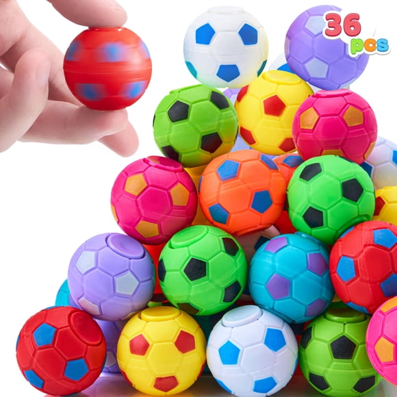 Fidget Spinners JOYIN Soccer, paquete de 36 unidades, para regalos de fiesta para niños