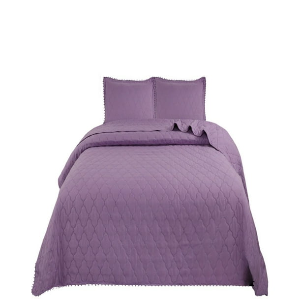 Cubrecamas Quilt 2 Plazas Con Pompones C8