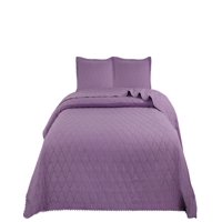 Genérico - Cubrecamas Quilt Plaza Y Media Con Pompones B8