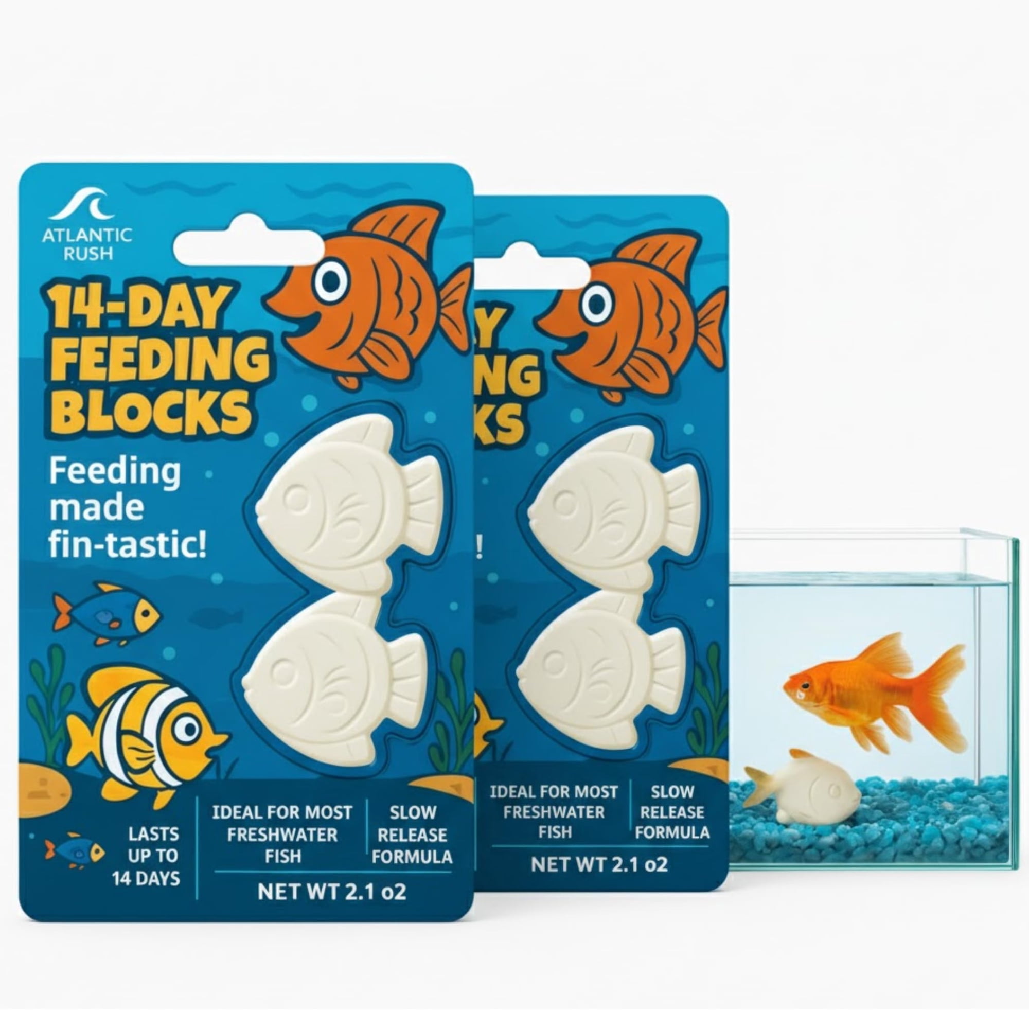 Alimentador de Peces Atlantic Rush - Bloques de Alimentación de 14 Días (4)