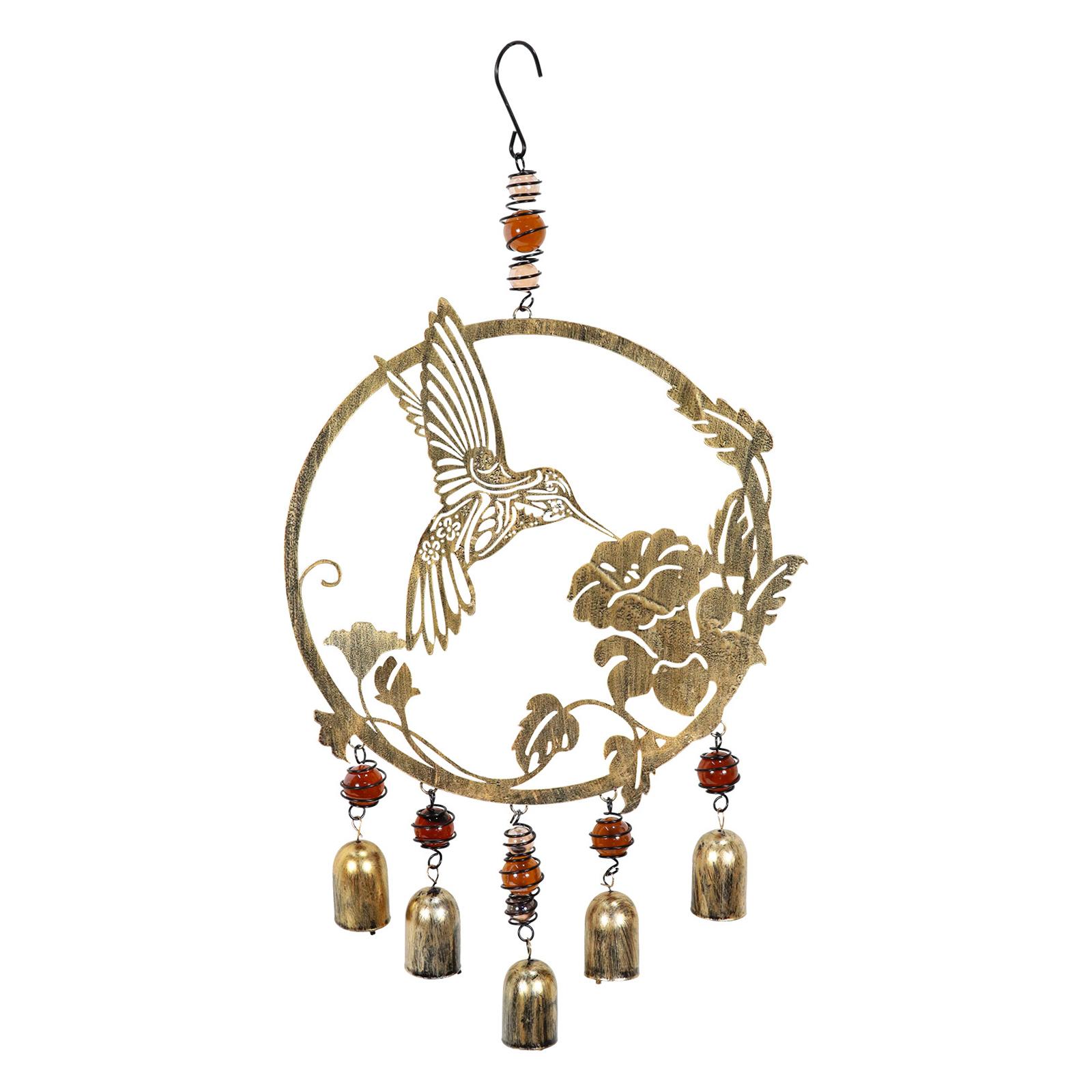 Magideal - Campanas De Viento De Colibrí Portátiles, Campanas De Viento Colgantes, Adornos De Campanas De Viento, Colgante De Decoración Al Aire Libre Para Patio