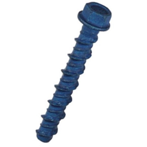 Tornillo de anclaje para hormigón Tapcon de 5/16 pulgadas x 2-1/4 pulgadas Acero, paquete de 15