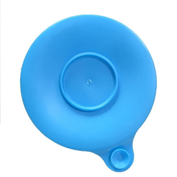 Stop Drain Clogs with our Silicone Recyclable Rubber Bathtub Drain Stopper - Universal Size for Sinks, Bathroom, Kitchen, Laundry, and Floor Drains - Gray and Blue - 1pc