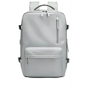 Genérico - Mochila Viaje Cabina Avión Impermeable Viral Zapatos Usb Gris