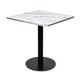 thumbnail image 1 of Mesa Cocina Comedor Café Bar Cuadrada Moderna 70x70 Oslo Blanca, 1 of 8