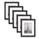 thumbnail image 1 of Pack 5 Marco Para Foto Belug Portaretrato Decoración A4 Cuadro negro, 1 of 5