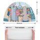 thumbnail image 2 of Robot Dreams Gorro de Natación de Licra, Gorro de Baño de Tela Cómoda, Gorro Elástico Antideslizante para Hombres, Mujeres y Niños, 2 of 6