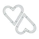 thumbnail image 3 of 2x Valentines Day Decoración Marco De La Corona De Alambre Del Corazón Para La Puerta Delantera Año Nuevo 30 Cm Verde, 3 of 5
