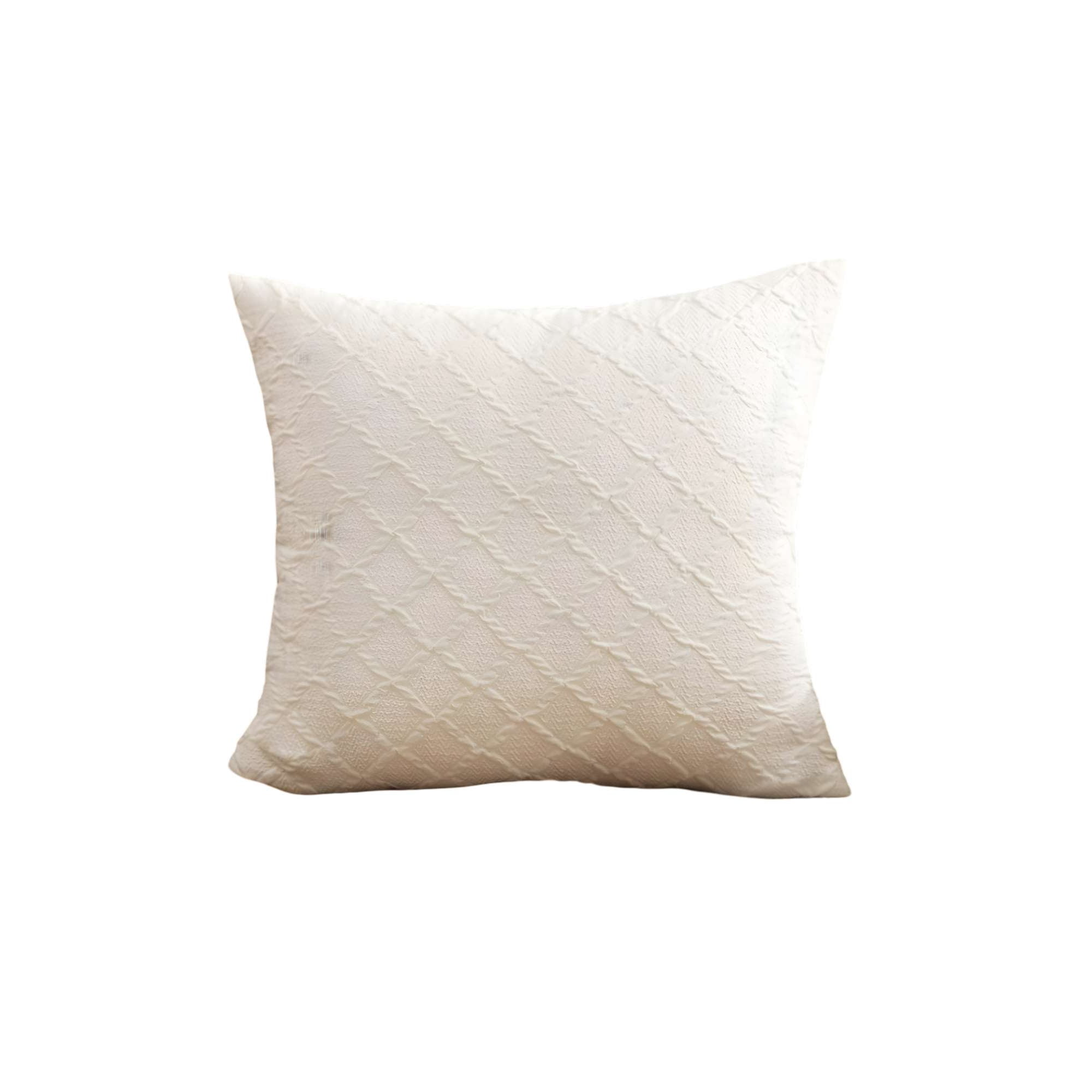 Genérico - Pack De 2 Fundas De Terciopelo Trenzado Blanco