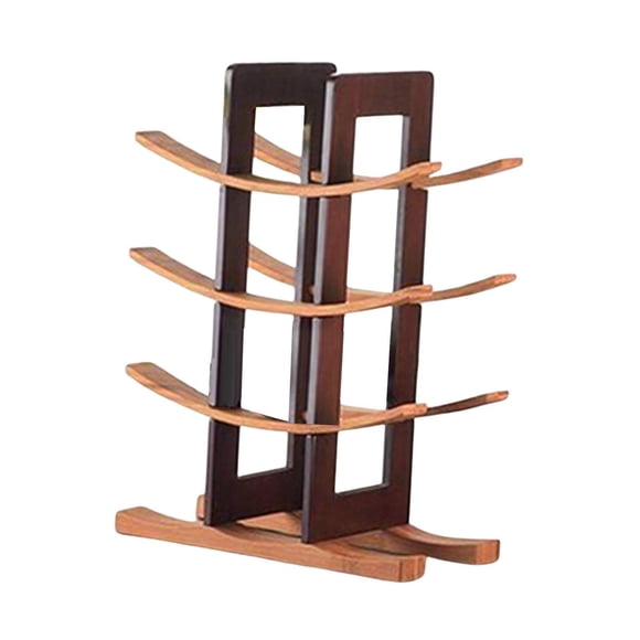 Soporte De Botellas De Vino Craft Simple Soports Para El Gabinete De Escritorio Sala De Estar Marrón