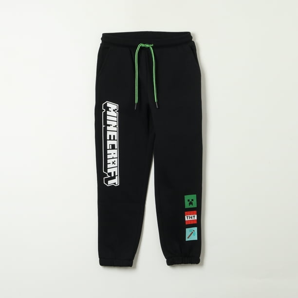 Pantalón Buzo Minecraft Oficial con Diseño del Videojuego - Niños 6-12 Años